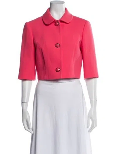 Pre-owned Michael Kors Wool Bolero In Pink