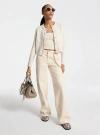 Michael Kors Merino Wool Button Down Cardigan In White