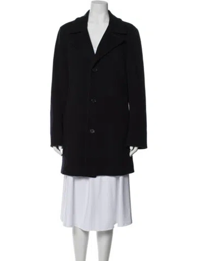 Pre-owned Michael Kors Wool Coat In Blue