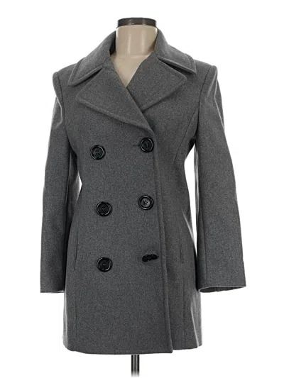 Pre-owned Michael Kors Wool Coat In Gray