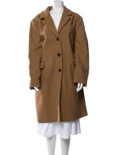 Pre-owned Michael Kors Wool Coat W/ Tags In Brown