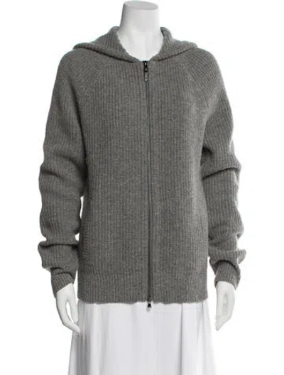 Pre-owned Michael Kors Wool Crew Neck Sweater In Gray