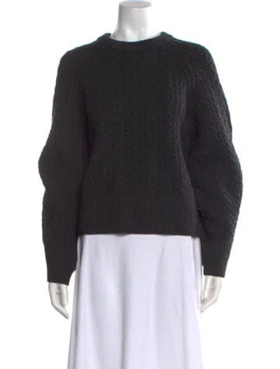 Pre-owned Michael Kors Wool Crew Neck Sweater In Gray
