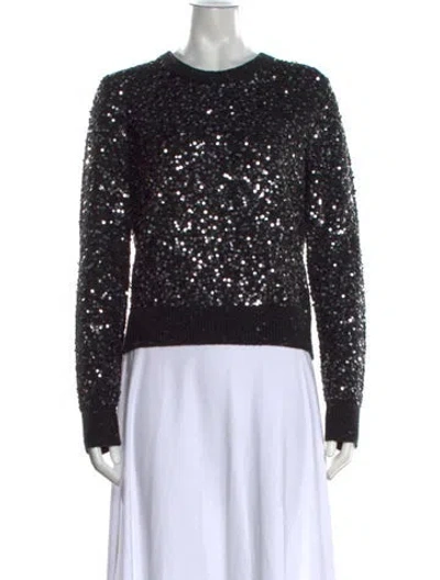 Pre-owned Michael Kors Wool Crew Neck Sweater W/ Tags In Black