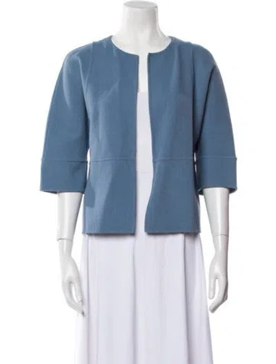 Pre-owned Michael Kors Wool Jacket In Blue