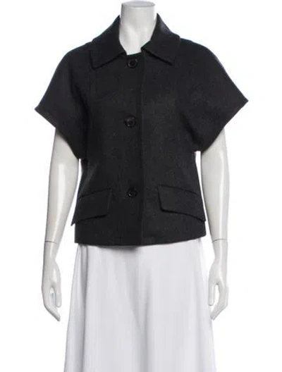 Pre-owned Michael Kors Wool Jacket In Blue