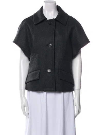 Pre-owned Michael Kors Wool Jacket In Gray