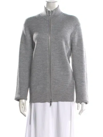 Pre-owned Michael Kors Wool Jacket In Gray