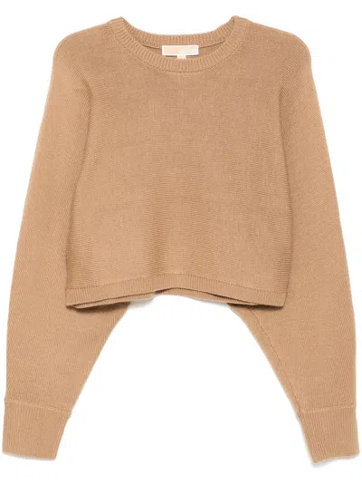 Michael Kors Wool Jumper In Brown