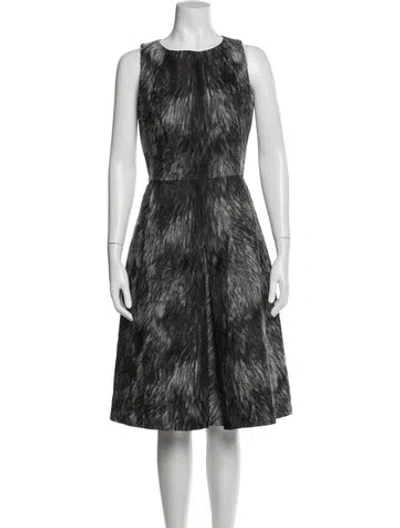 Pre-owned Michael Kors Wool Knee-length Dress In Black