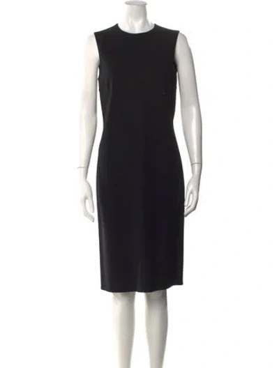 Pre-owned Michael Kors Wool Knee-length Dress In Black
