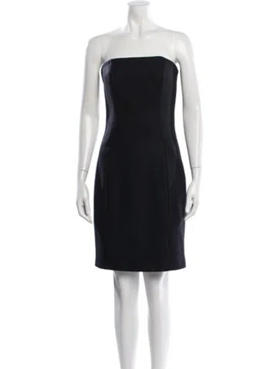 Pre-owned Michael Kors Wool Knee-length Dress In Black