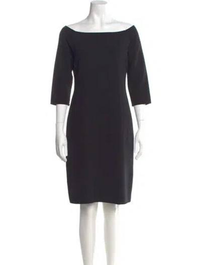 Pre-owned Michael Kors Wool Knee-length Dress In Blue