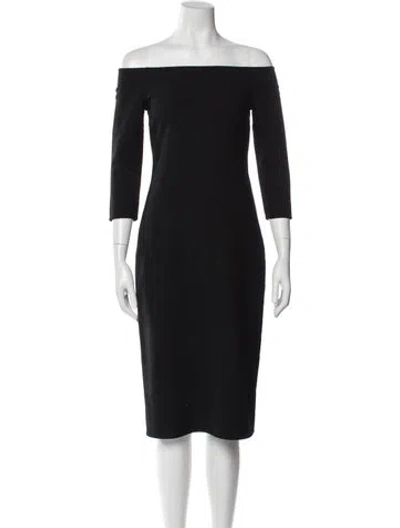 Pre-owned Michael Kors Wool Knee-length Dress In Gray