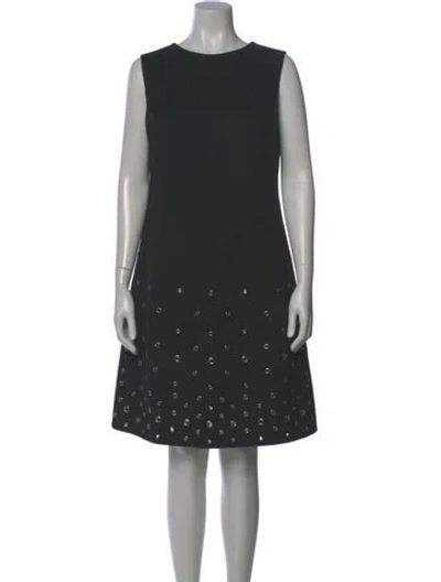 Pre-owned Michael Kors Wool Knee-length Dress In Gray