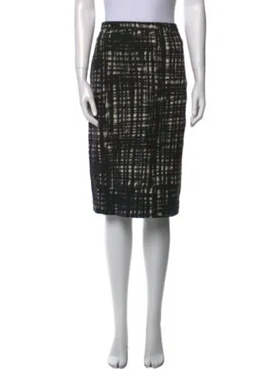 Pre-owned Michael Kors Wool Knee-length Skirt In Black