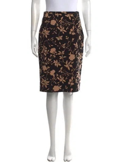 Pre-owned Michael Kors Wool Knee-length Skirt In Black