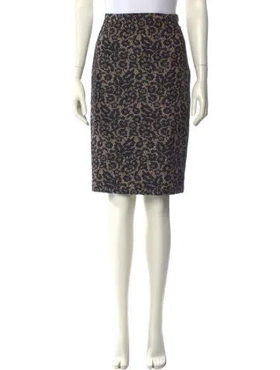 Pre-owned Michael Kors Wool Knee-length Skirt In Multi