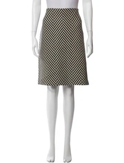 Pre-owned Michael Kors Wool Knee-length Skirt In Multi