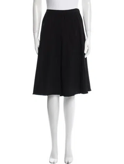 Pre-owned Michael Kors Wool Knee-length Skirt W/ Tags In Black