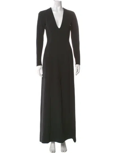 Pre-owned Michael Kors Wool Long Dress In Black