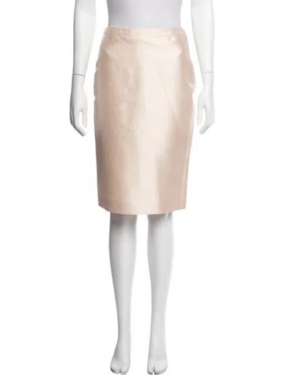 Pre-owned Michael Kors Wool Midi Length Skirt In Neutral