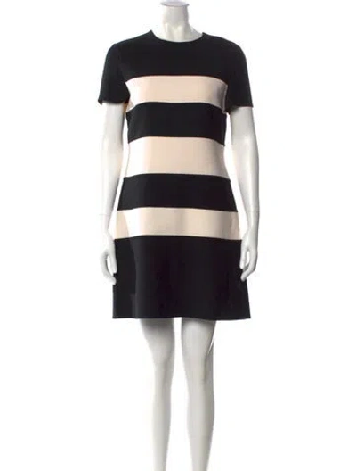 Pre-owned Michael Kors Wool Mini Dress In Black