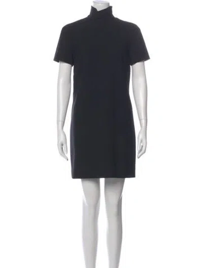 Pre-owned Michael Kors Wool Mini Dress In Black