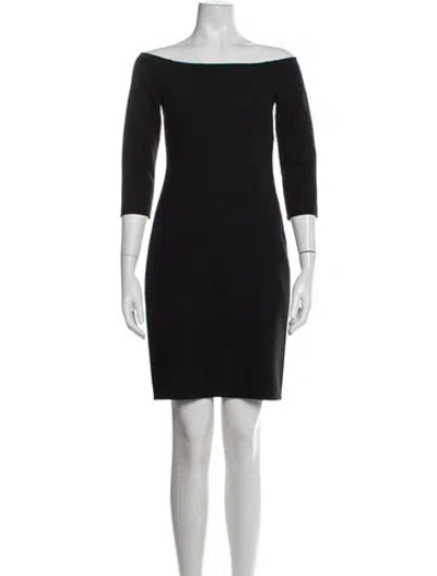 Pre-owned Michael Kors Wool Mini Dress In Black