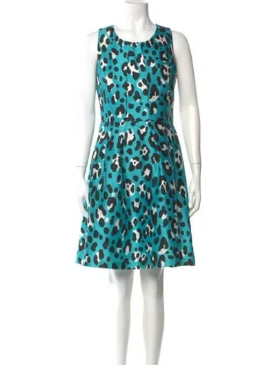 Pre-owned Michael Kors Wool Mini Dress In Blue