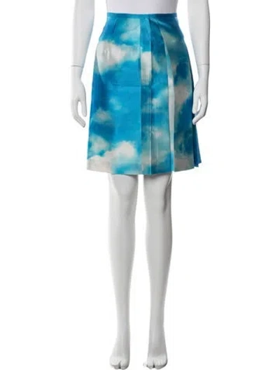 Pre-owned Michael Kors Wool Mini Skirt In Blue