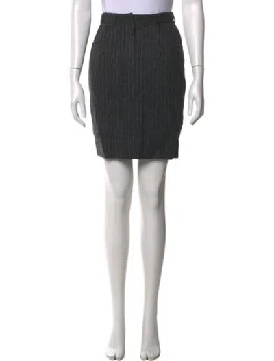 Pre-owned Michael Kors Wool Mini Skirt In Gray