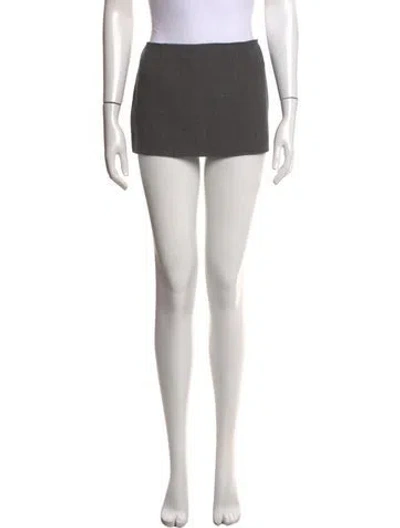 Pre-owned Michael Kors Wool Mini Skirt In Grey