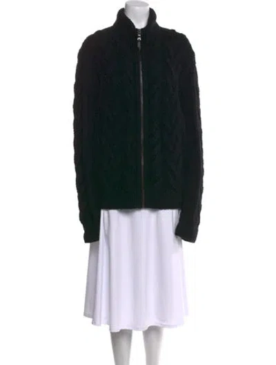 Pre-owned Michael Kors Wool Mock Neck Sweater In Black