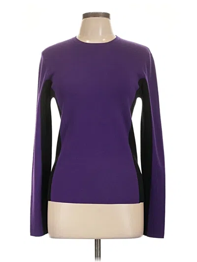 Pre-owned Michael Kors Wool Pullover Sweater In Purple