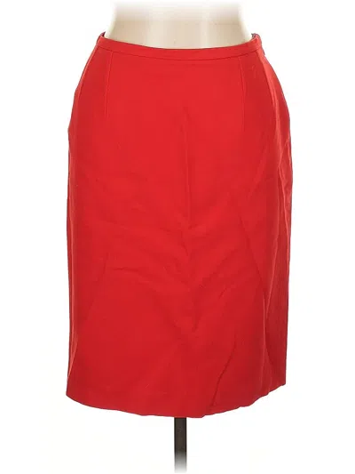 Pre-owned Michael Kors Wool Skirt In Red
