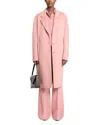 Michael Kors Wool Slouch Coat In Pink