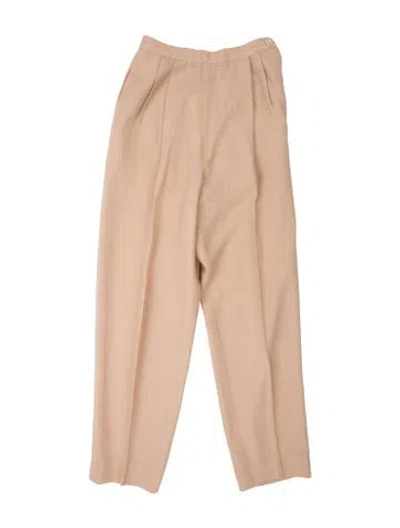 Pre-owned Michael Kors Wool Straight Leg Pants In Neutrals