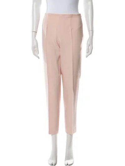 Pre-owned Michael Kors Wool Straight Leg Pants In Pink