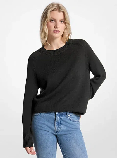 Michael Kors Wool Sweater In Black