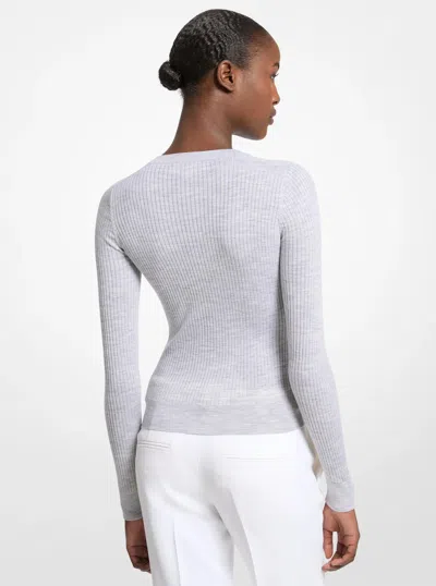 Michael Kors Wool Sweater In Gray