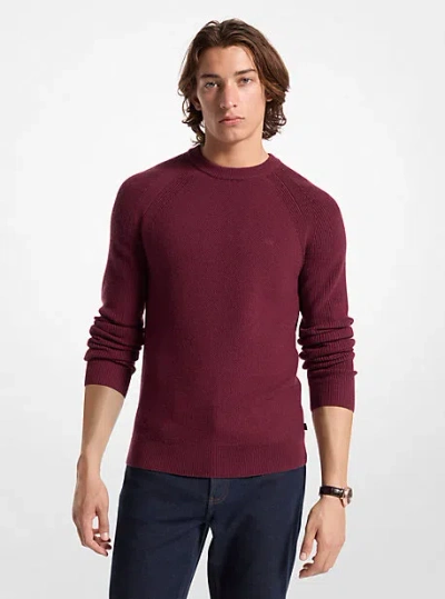 Michael Kors Wool Sweater In Red