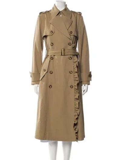 Pre-owned Michael Kors Wool Trench Coat In Neutral