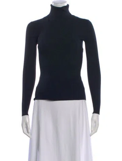 Pre-owned Michael Kors Wool Turtleneck Sweater In Blue