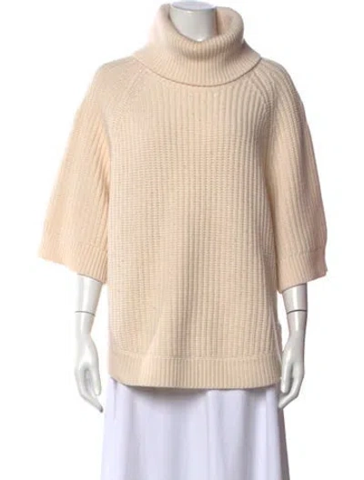 Pre-owned Michael Kors Wool Turtleneck Sweater In Neutrals