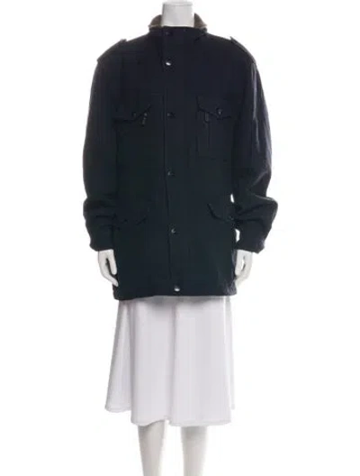 Pre-owned Michael Kors Wool Utility Jacket In Black