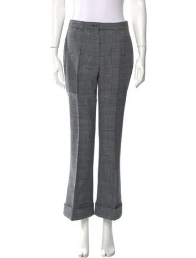 Pre-owned Michael Kors Wool Wide Leg Pants In Gray