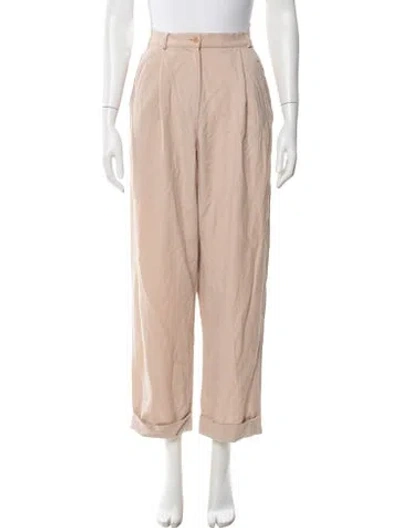 Pre-owned Michael Kors Wool Wide Leg Pants In Neutral