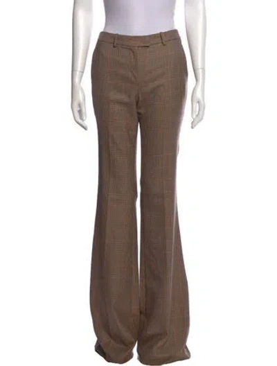 Pre-owned Michael Kors Wool Wide Leg Pants W/ Tags In Brown
