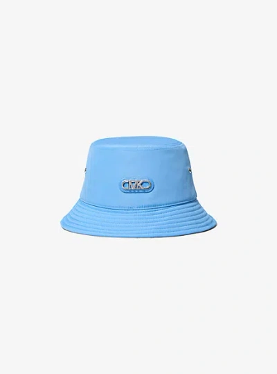 Michael Kors Woven Bucket Hat In Blue
